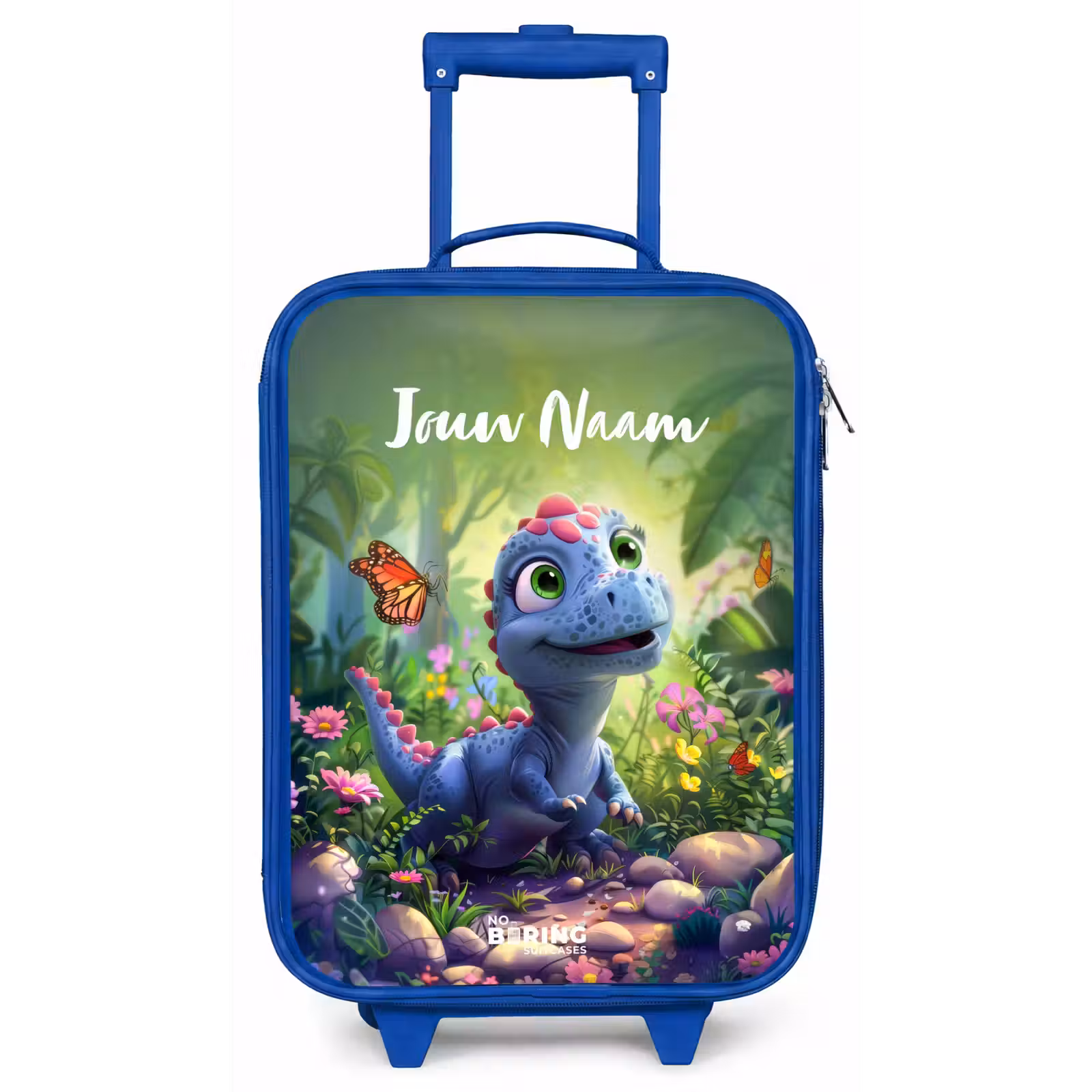 Kinderkoffer met naam - Blauw - Donny Dino — 1