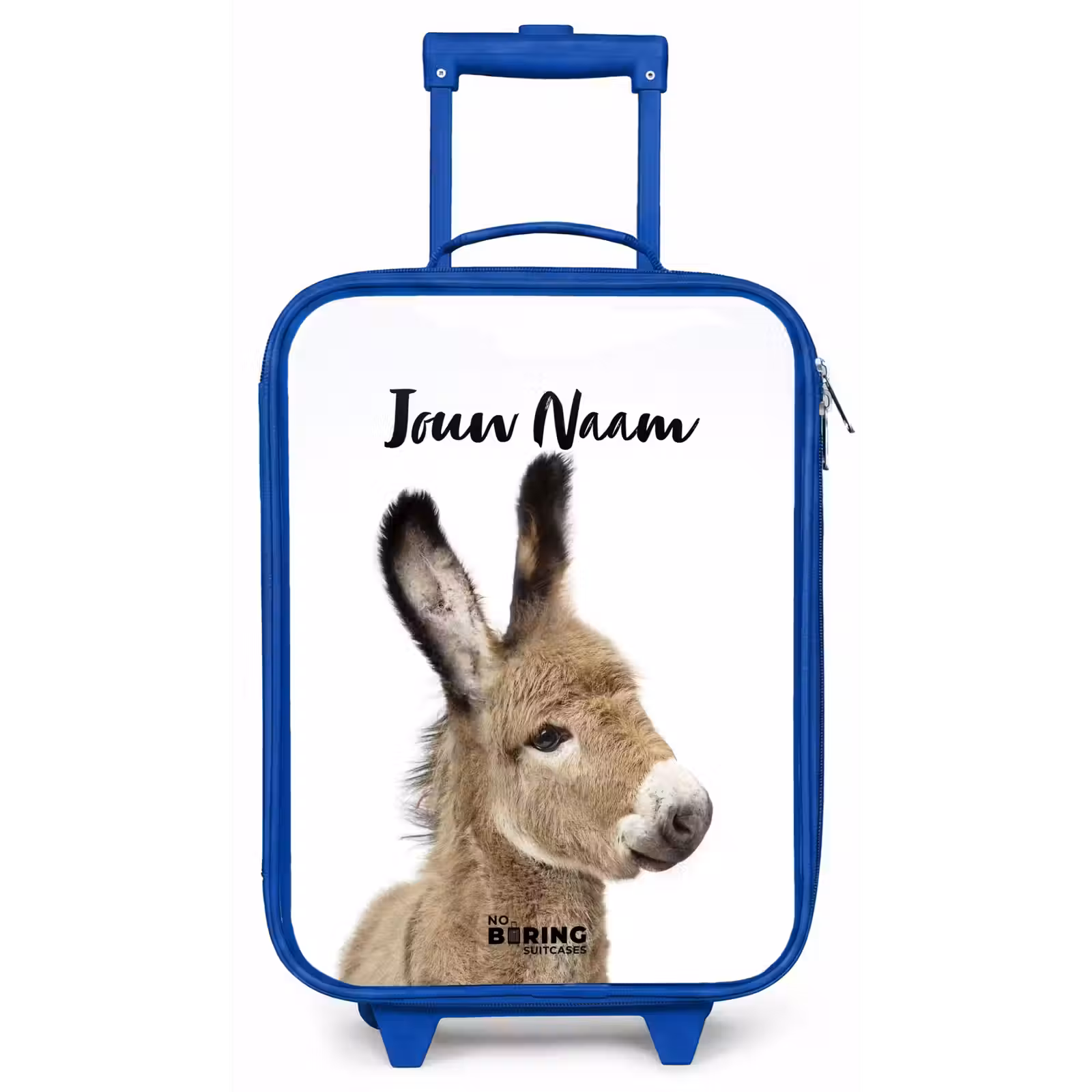 Kinderkoffer met naam - Blauw - Eddy Ezel — 1