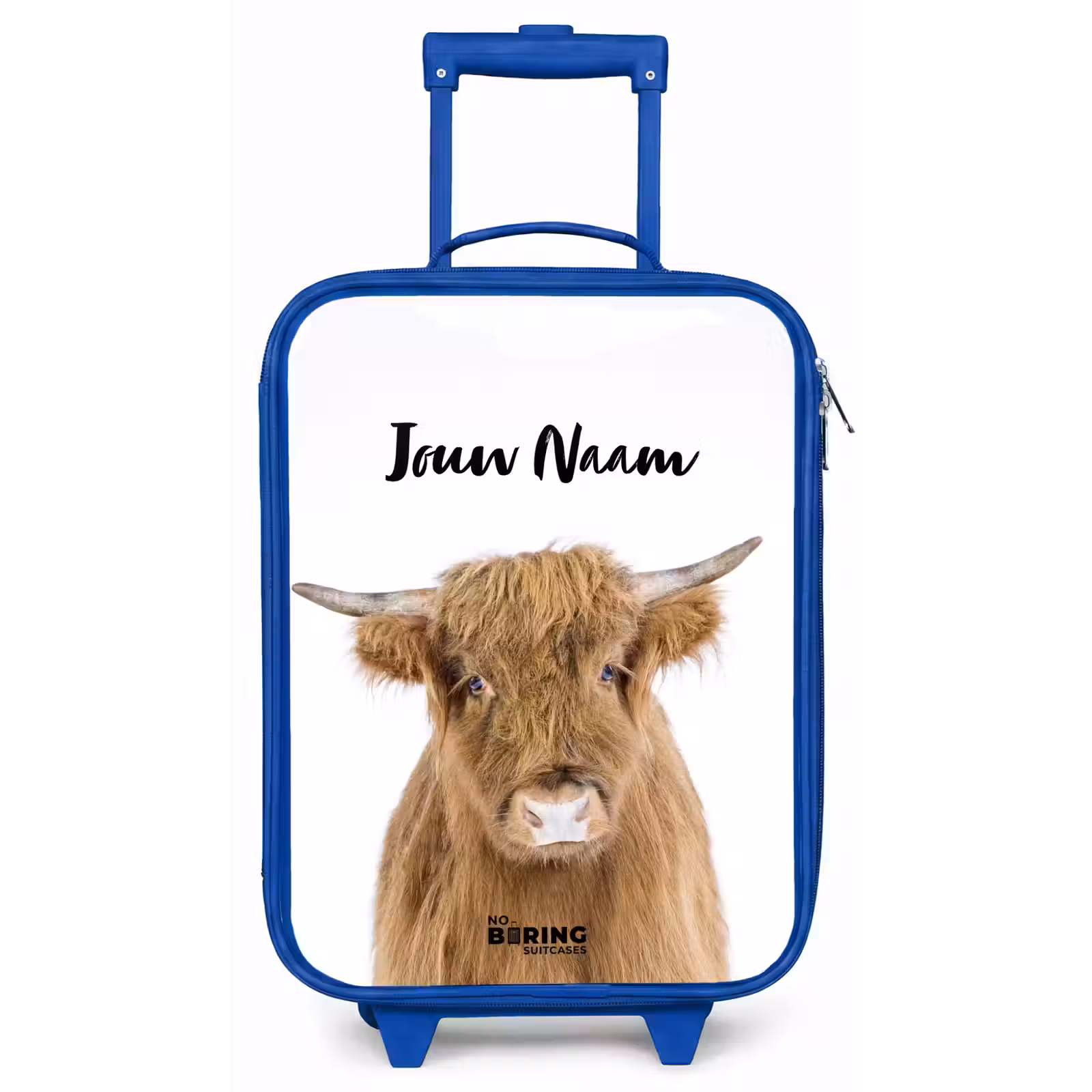 Kinderkoffer met naam - Blauw - Halbe Hooglander — 1