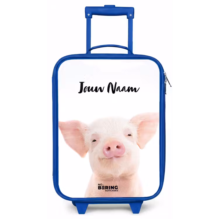 Kinderkoffer met naam - Blauw - Binky Big — 1