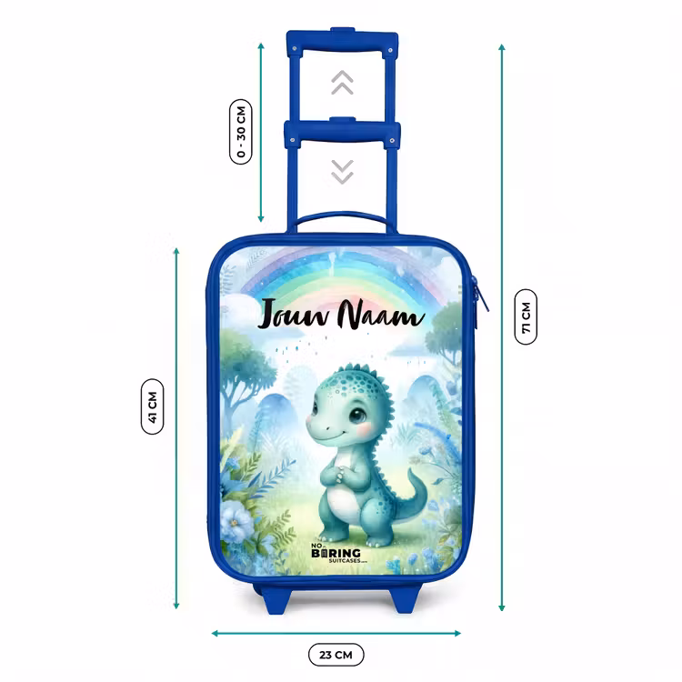 Kinderkoffer met naam - Blauw - Daantje Dino — 6