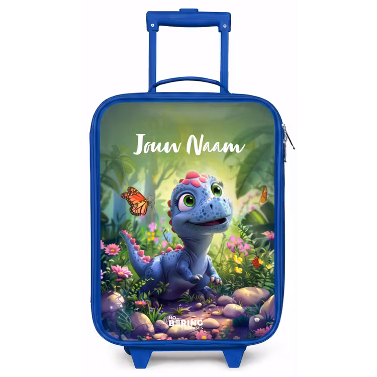 Kinderkoffer met naam - Blauw - Donny Dino — 1