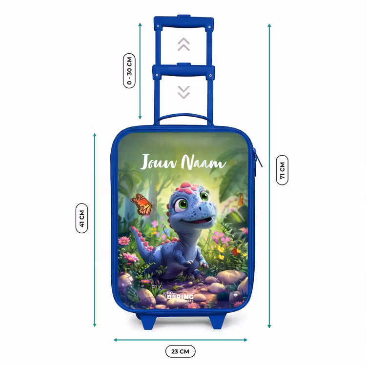 Kinderkoffer met naam - Blauw - Donny Dino — 6