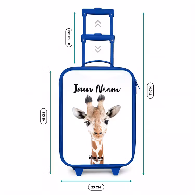 Kinderkoffer met naam - Blauw - Gerrie Giraffe — 6