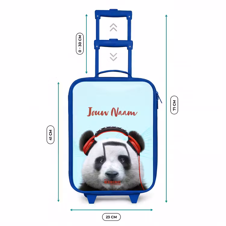 Kinderkoffer met naam - Blauw - Kees de Panda — 6