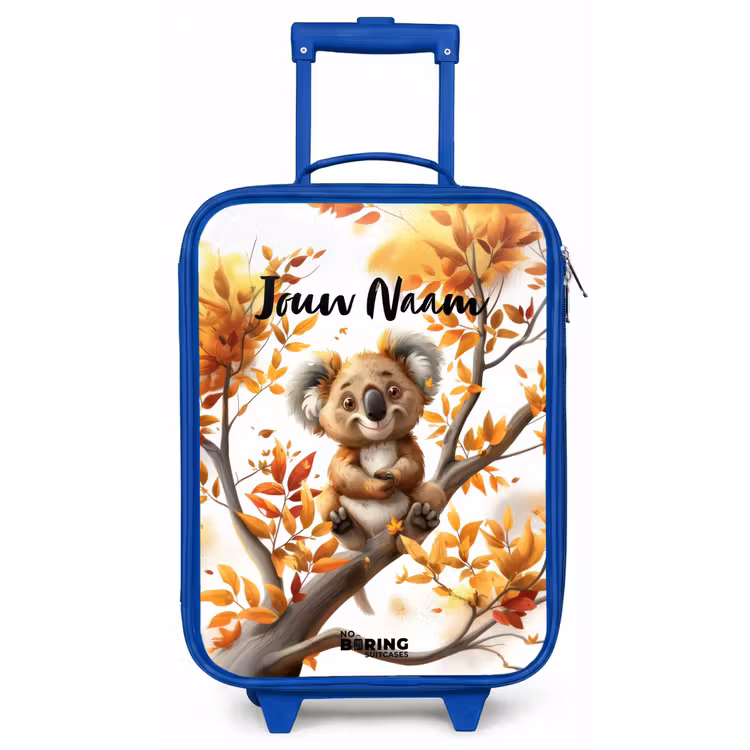Kinderkoffer met naam - Blauw - Kenny koala — 1