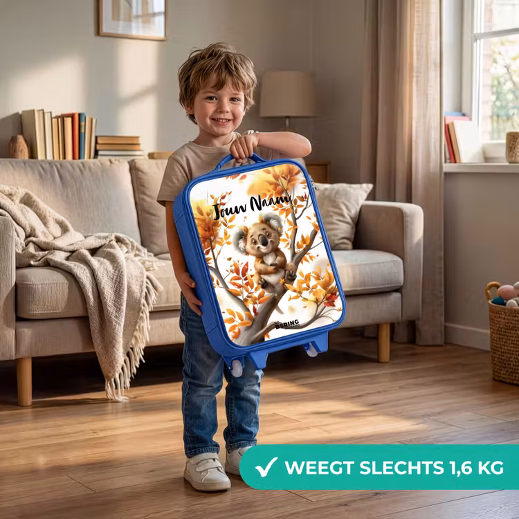 Kinderkoffer met naam - Blauw - Kenny koala — 2