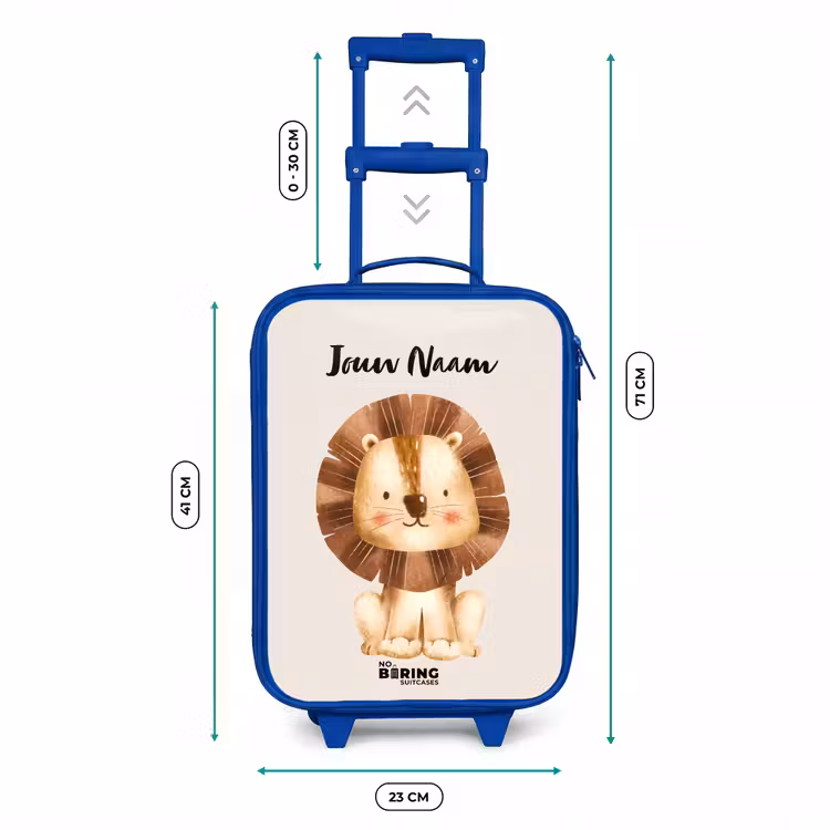 Kinderkoffer met naam - Blauw - Lamar Leeuw — 6