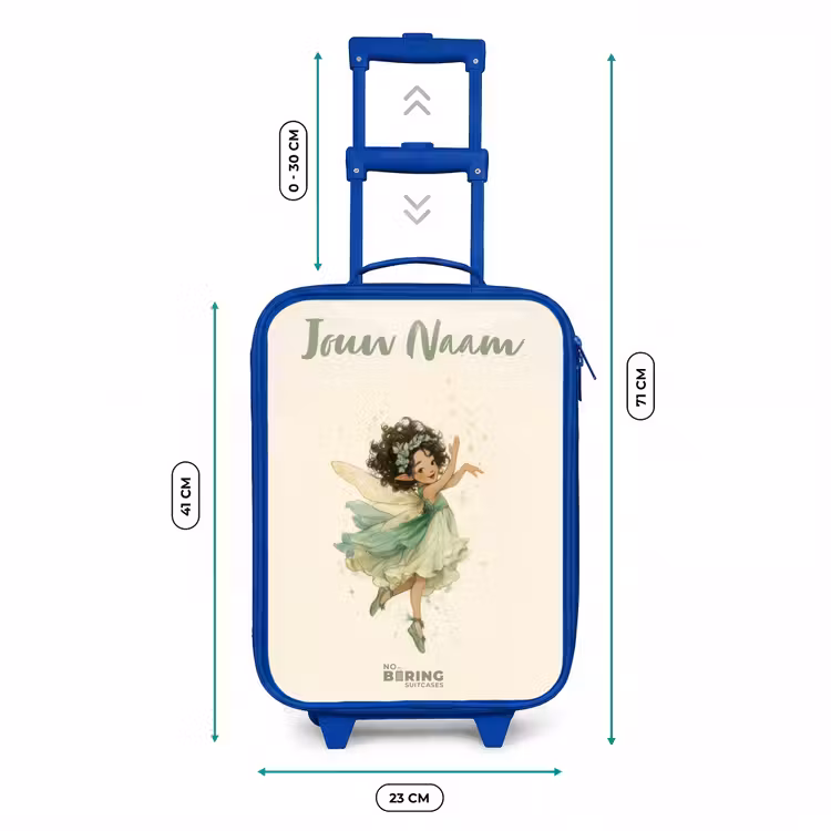 Kinderkoffer met naam - Blauw - Dansende bosfee — 6