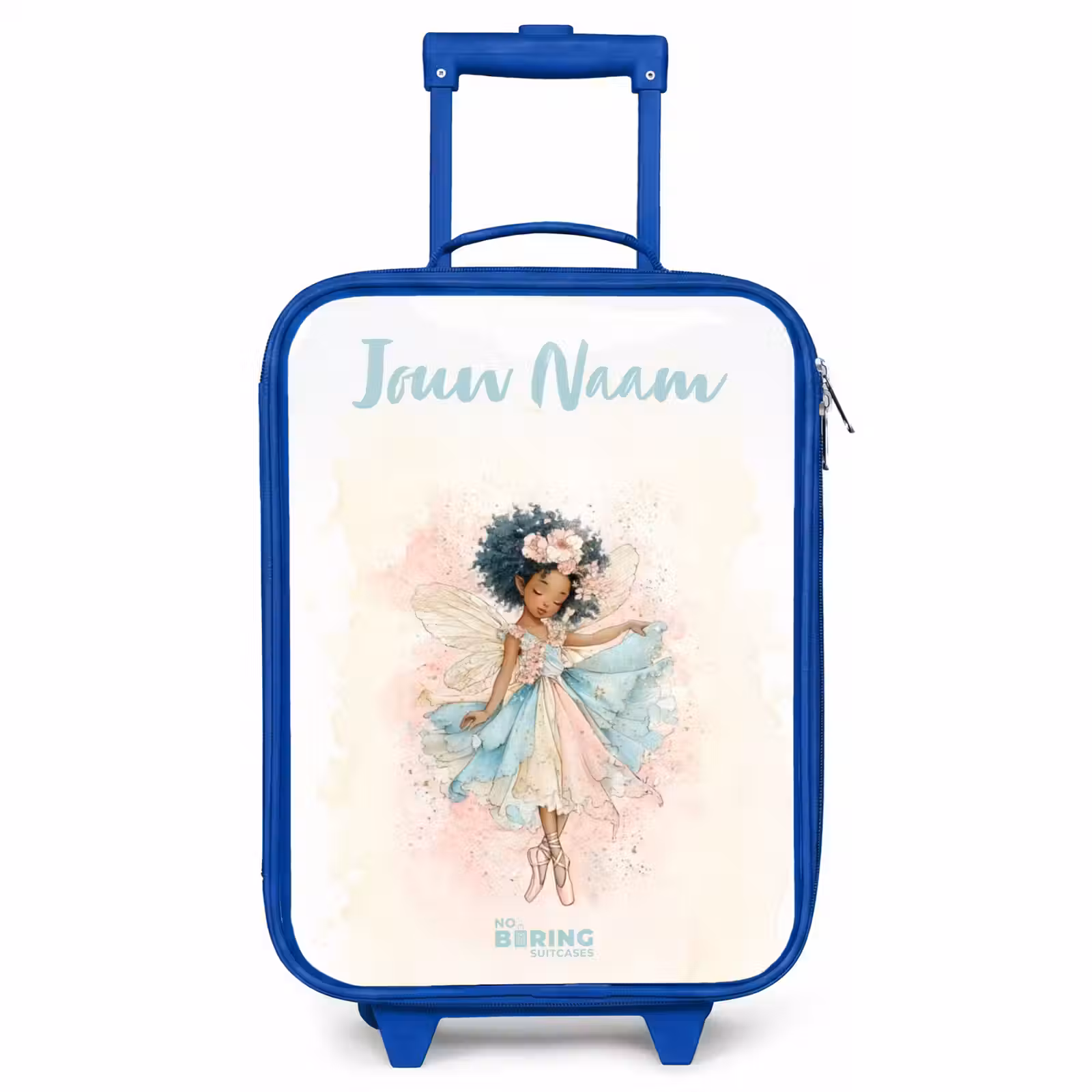 Kinderkoffer met naam - Blauw - Elf - Ballet - Kleurrijk — 1