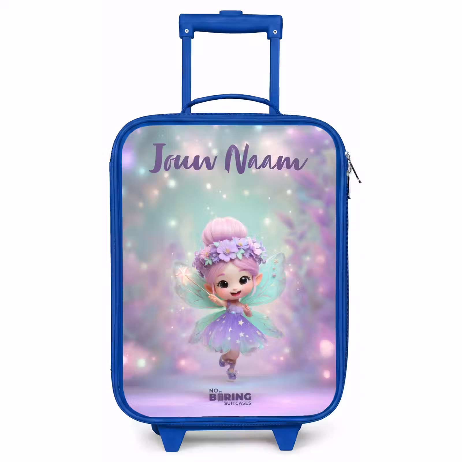 Kinderkoffer met naam - Blauw - Elf - Tover - Magisch — 1