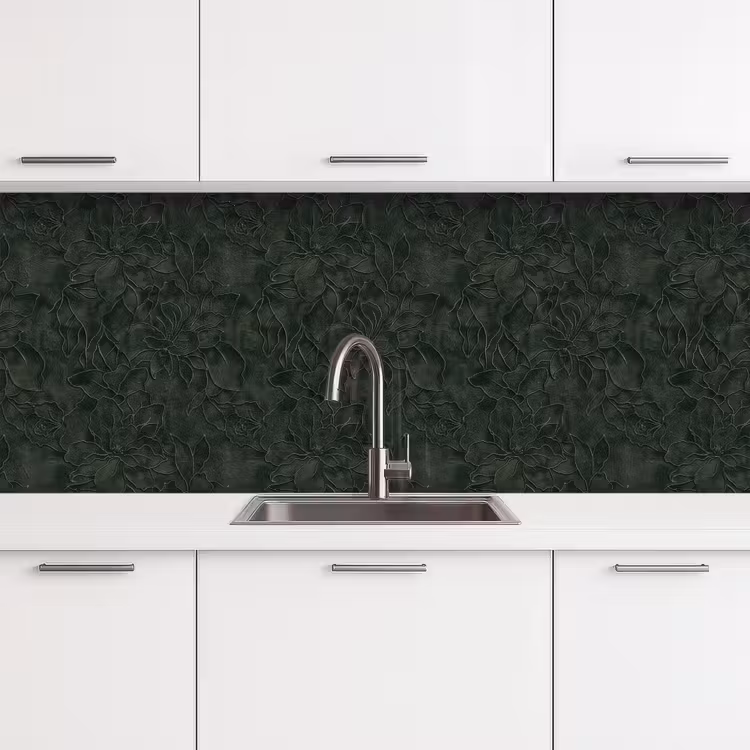 Keuken achterwand - Bloemen - Lijnen - Groen — 4