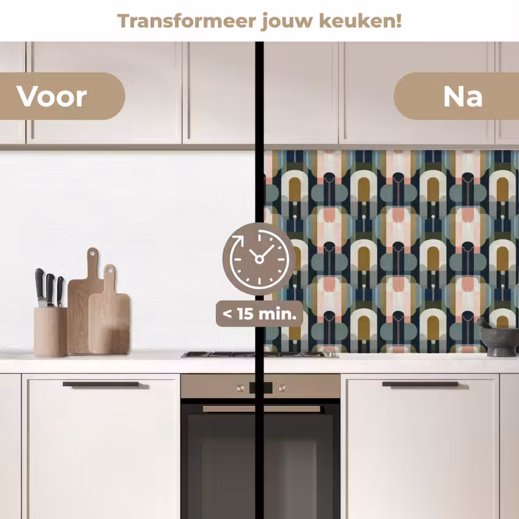 Keuken achterwand - Geografisch - Modern - Kleurrijk — 3