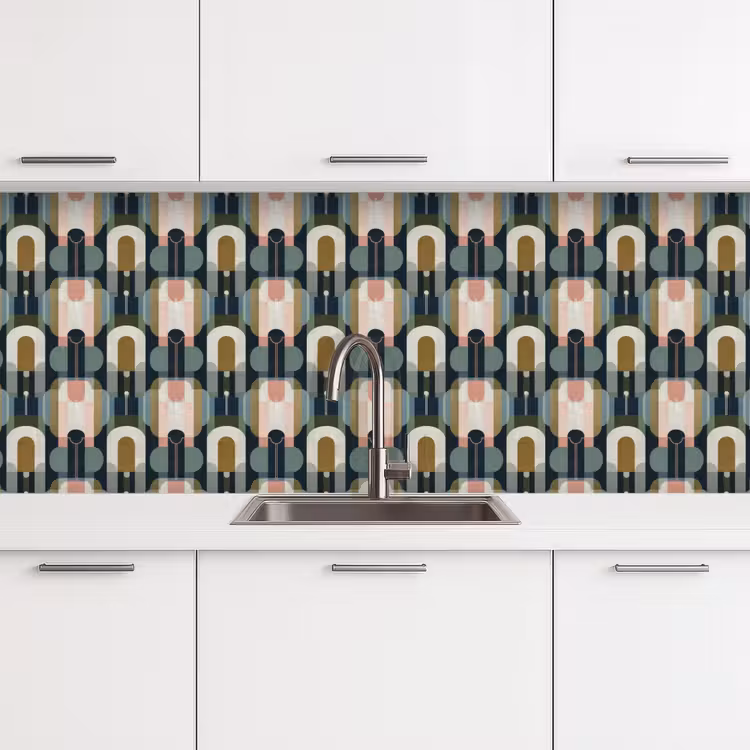 Keuken achterwand - Geografisch - Modern - Kleurrijk — 4