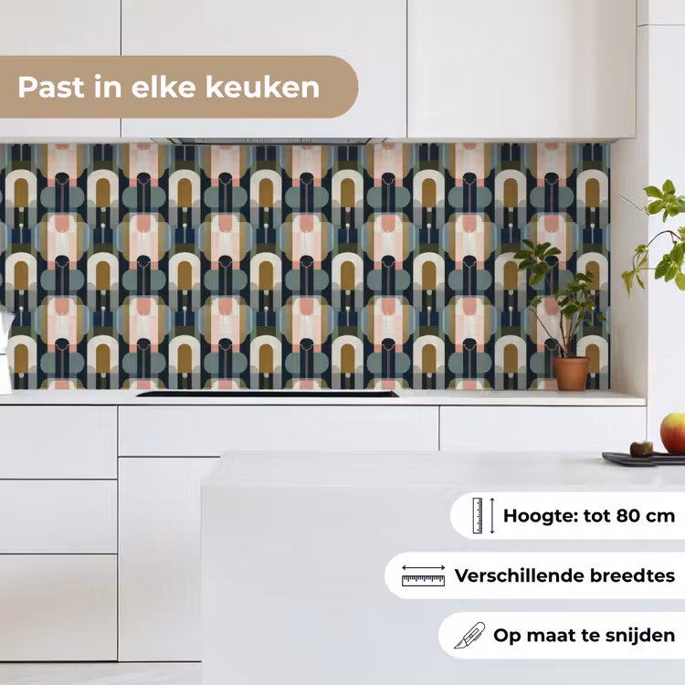 Keuken achterwand - Geografisch - Modern - Kleurrijk — 7