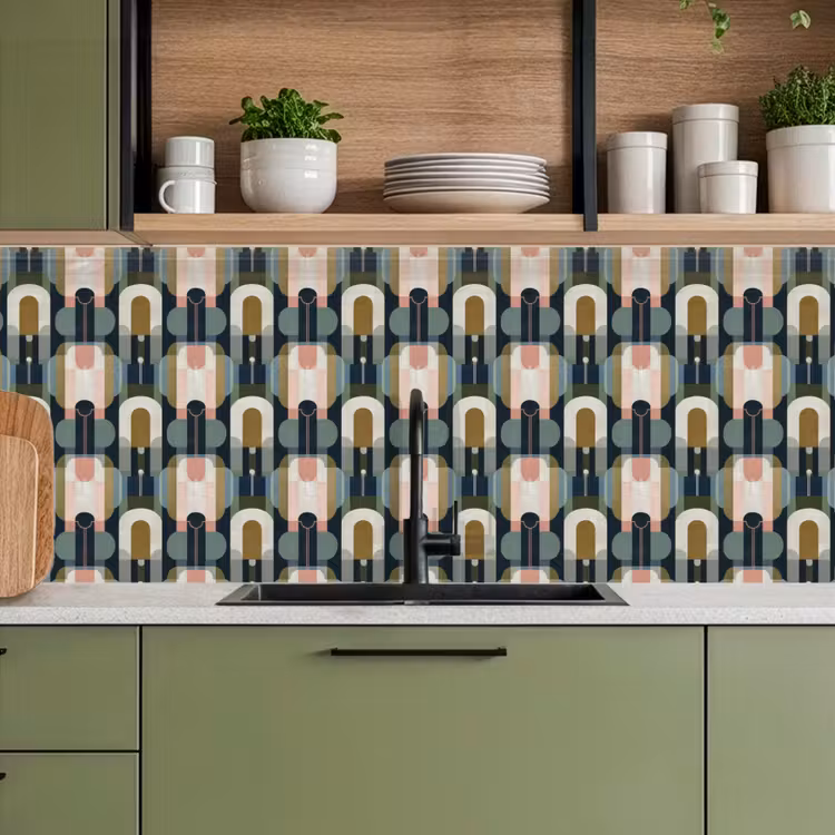 Keuken achterwand - Geografisch - Modern - Kleurrijk — 8