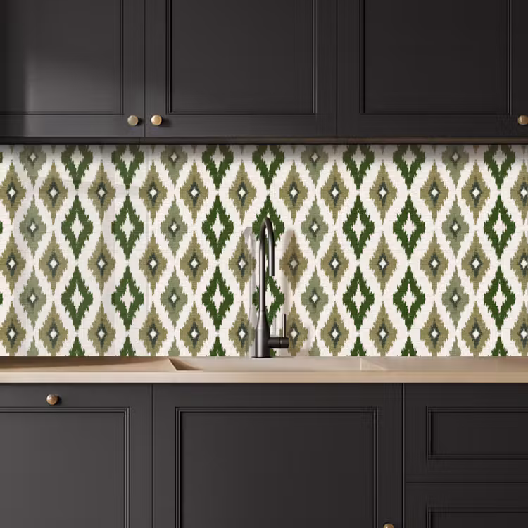 Keuken achterwand - Geografisch - Ruitmotief - Groen — 6