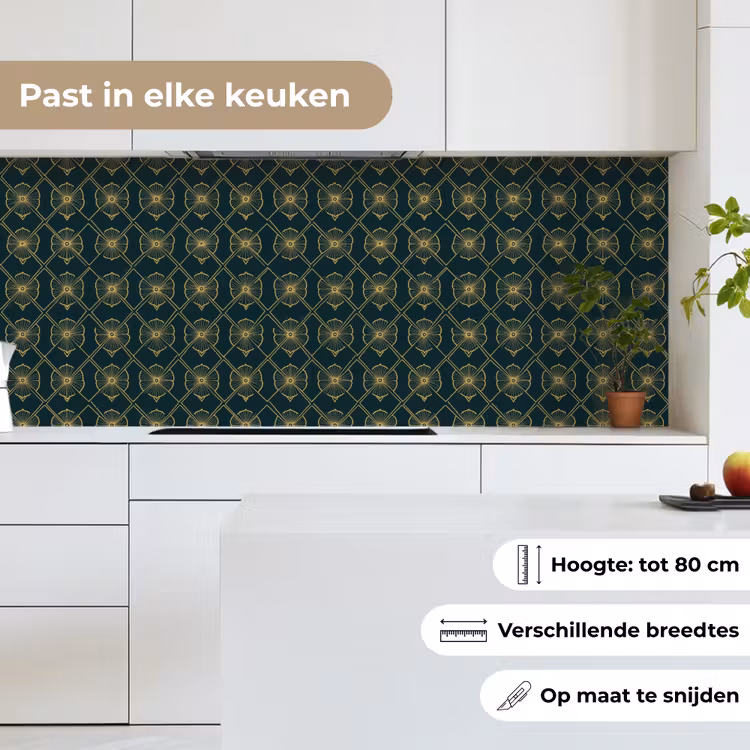 Keuken achterwand - Geometrisch - Elegant - Groen — 7