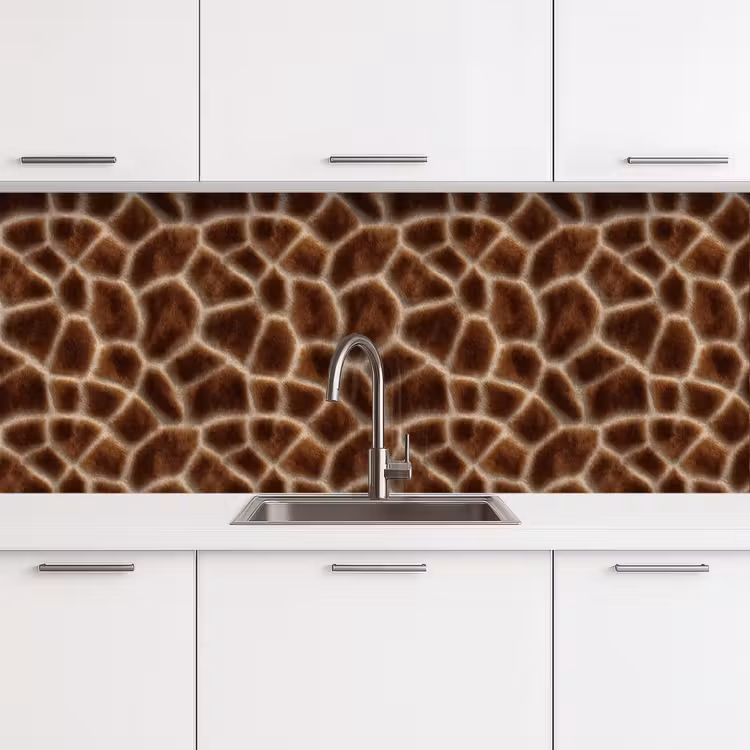 Keuken achterwand - Giraf - Vacht - Bruin — 4