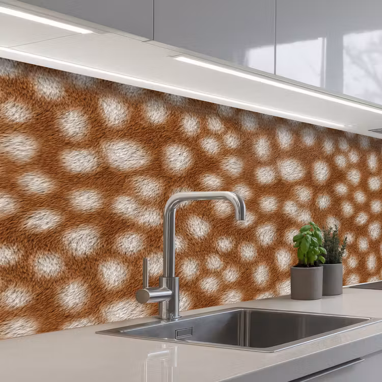 Keuken achterwand - Hert - Vacht - Bruin — 2