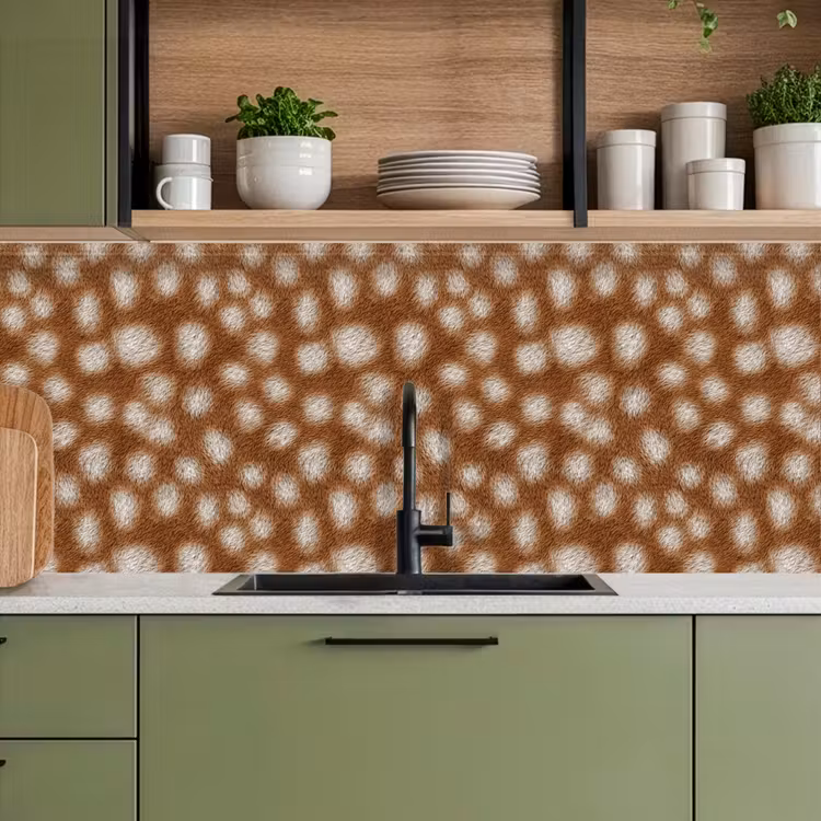 Keuken achterwand - Hert - Vacht - Bruin — 8
