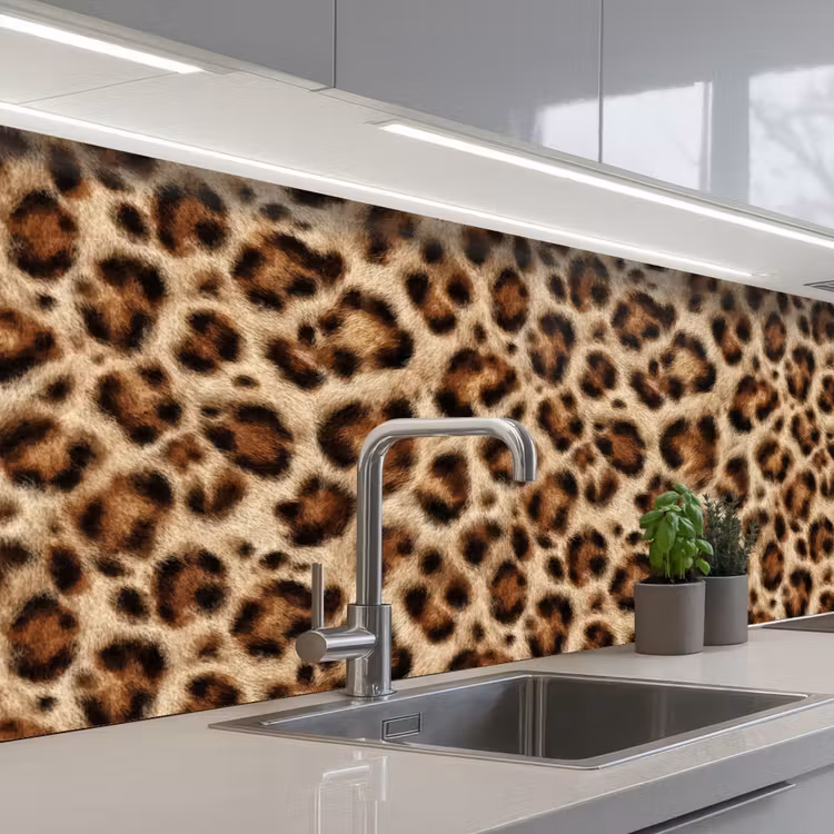 Keuken achterwand - Luipaard - Vacht - Bruin — 2