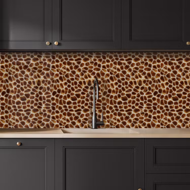 Keuken achterwand - Schildpad - Patroon - Bruin — 6