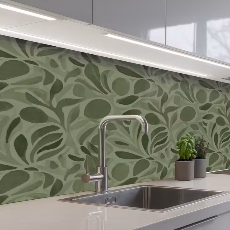 Keuken achterwand - Sereen - Bladeren - Groen — 2