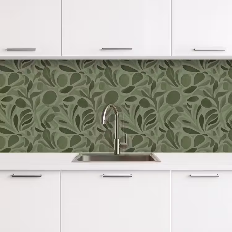 Keuken achterwand - Sereen - Bladeren - Groen — 4