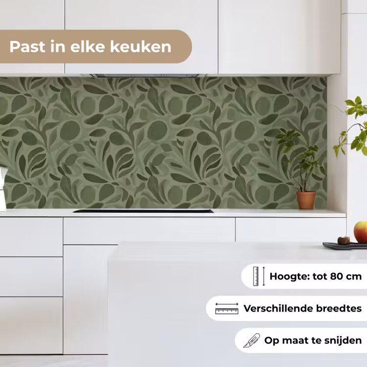 Keuken achterwand - Sereen - Bladeren - Groen — 7