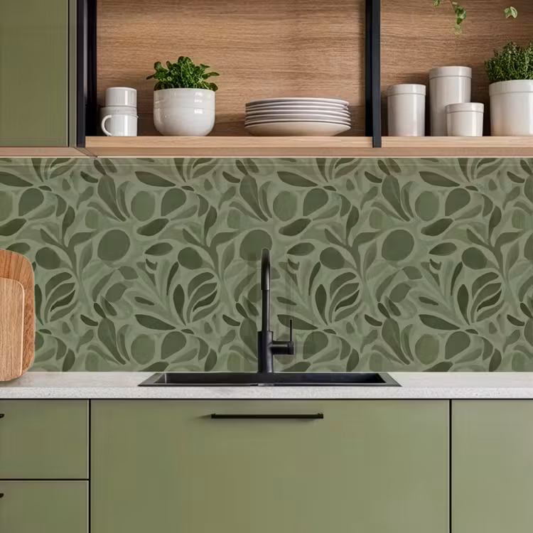 Keuken achterwand - Sereen - Bladeren - Groen — 8