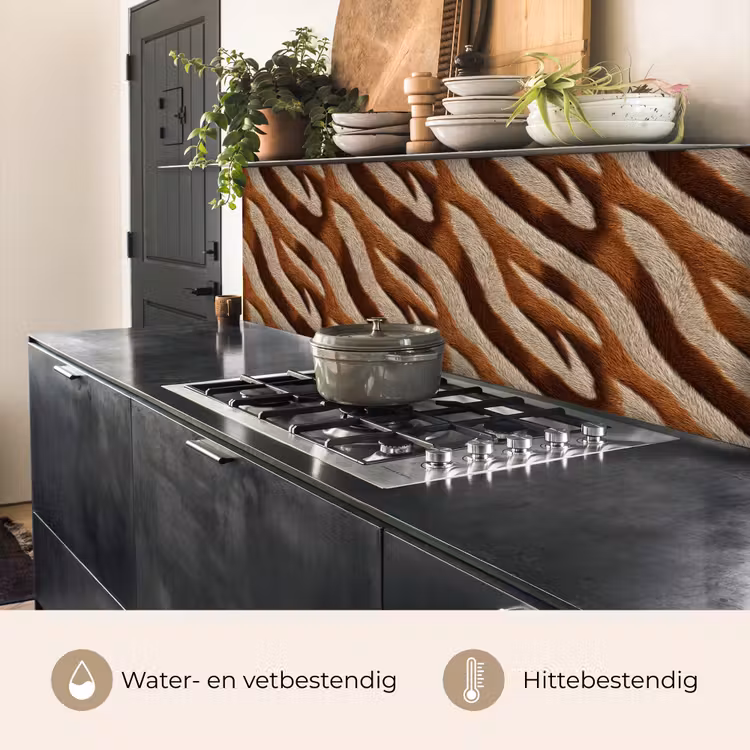 Keuken achterwand - Zebra - Patroon - Bruin — 5