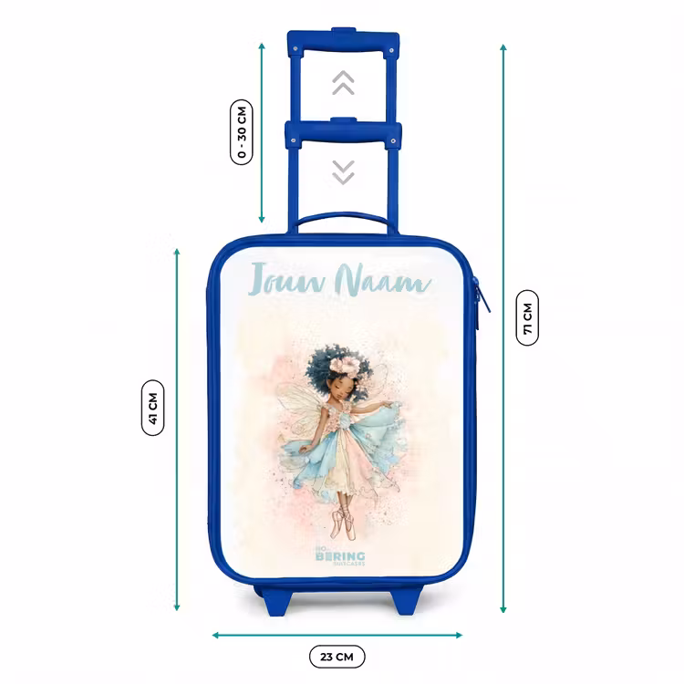 Kinderkoffer met naam - Blauw - Elf - Ballet - Kleurrijk — 6