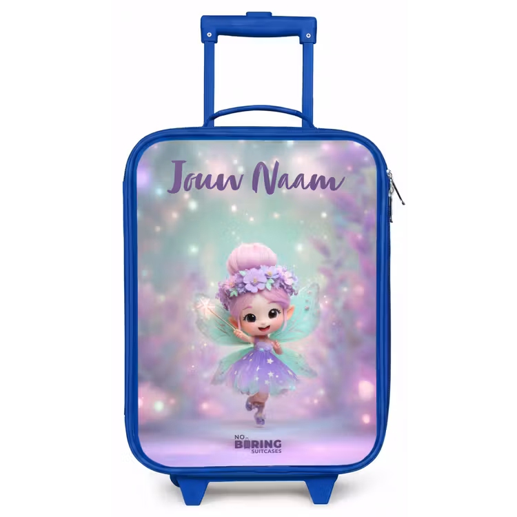 Kinderkoffer met naam - Blauw - Elf - Tover - Magisch — 1