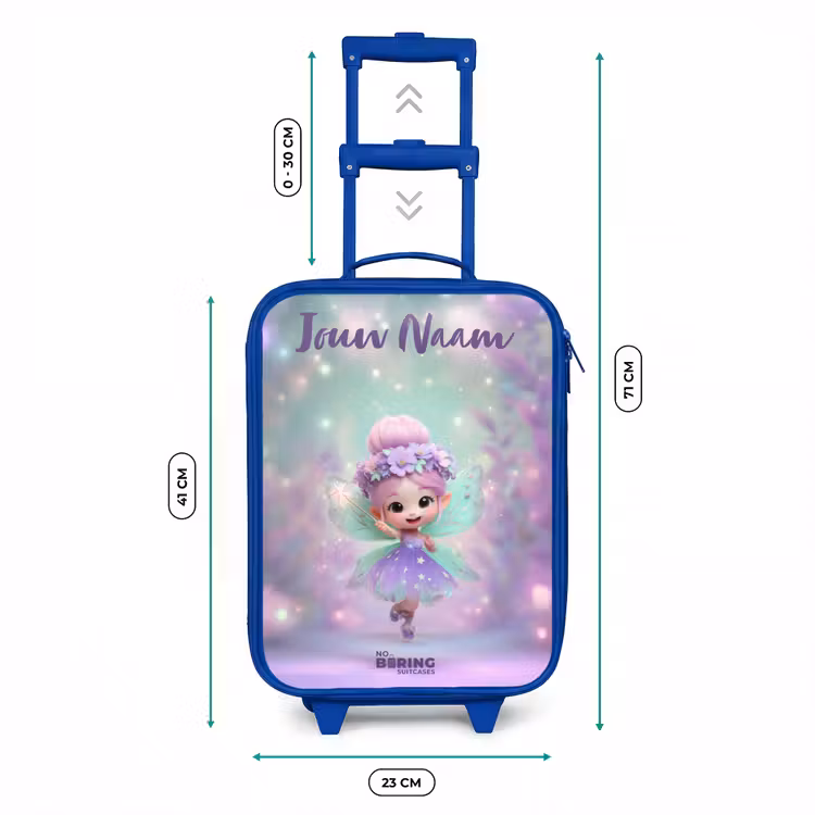 Kinderkoffer met naam - Blauw - Elf - Tover - Magisch — 6