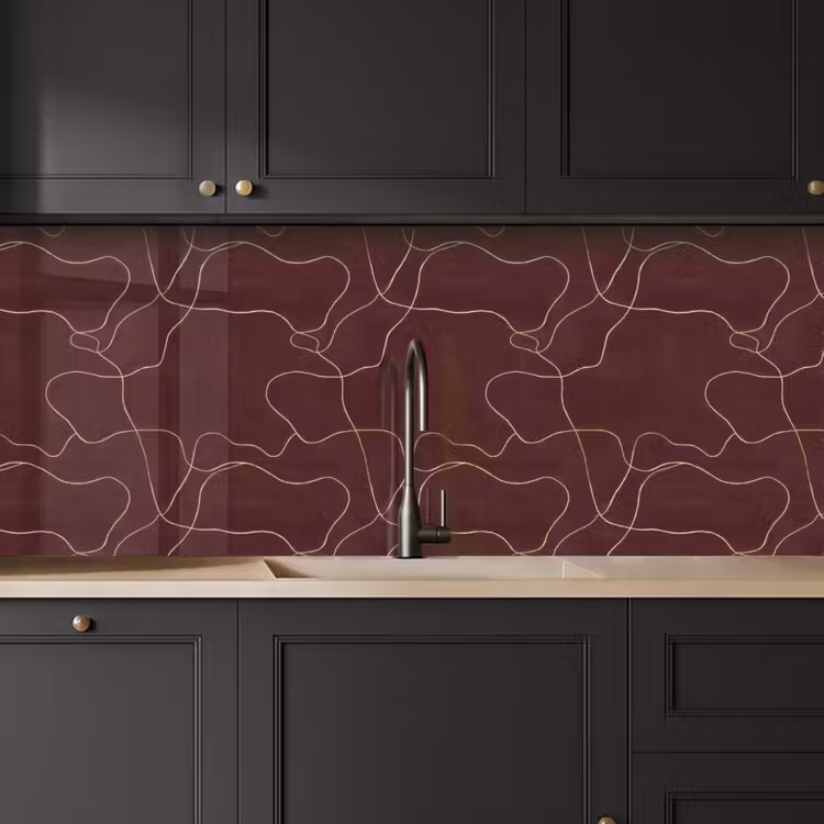 Keuken achterwand - Abstract - Modern - Bruin — 6