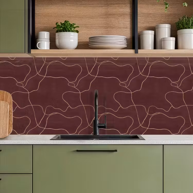 Keuken achterwand - Abstract - Modern - Bruin — 8