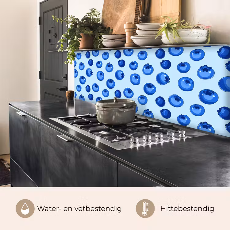 Keuken achterwand - Bessen - Modern - Blauw — 5