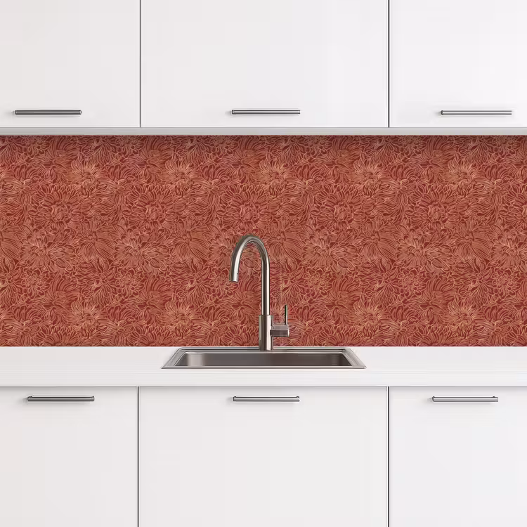 Keuken achterwand - Bloemen - Motief - Rood — 4
