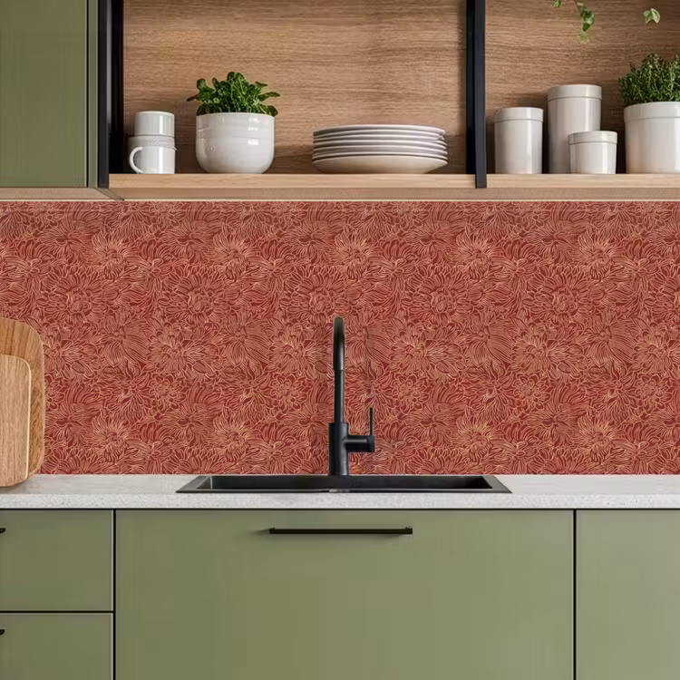 Keuken achterwand - Bloemen - Motief - Rood — 8