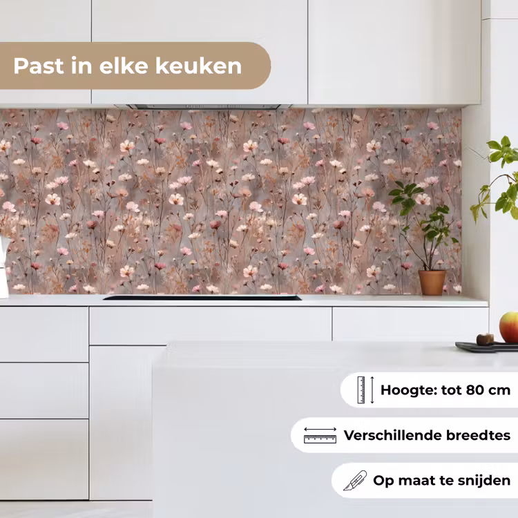 Keuken achterwand - Bloemen - Wild - Pastel — 7