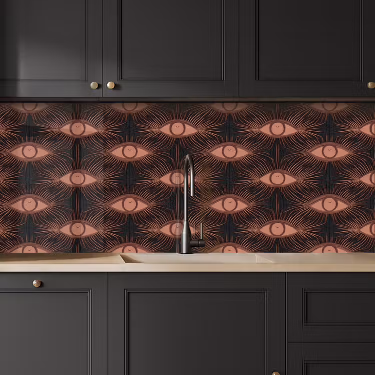 Keuken achterwand - Boheems - Oog - Bruin — 6
