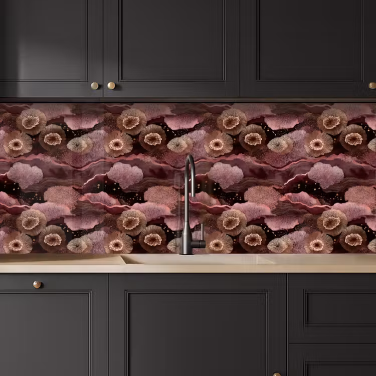 Keuken achterwand - Koraal - Organisch - Roze — 6