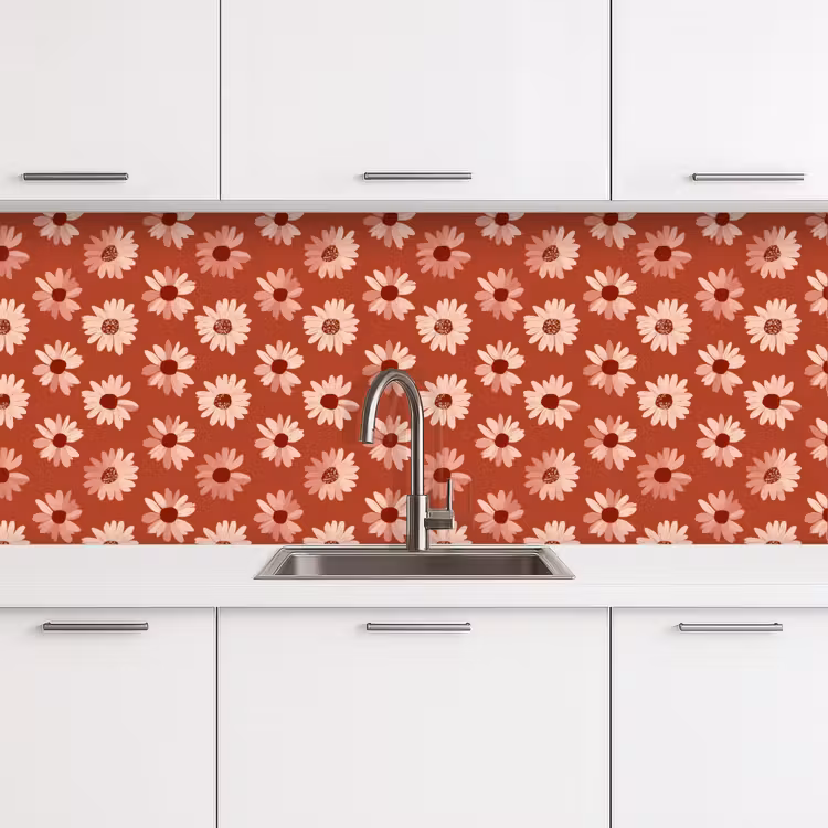 Keuken achterwand - Madelief - Retro - Terracotta — 4