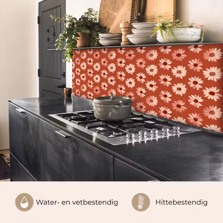 Keuken achterwand - Madelief - Retro - Terracotta — 5