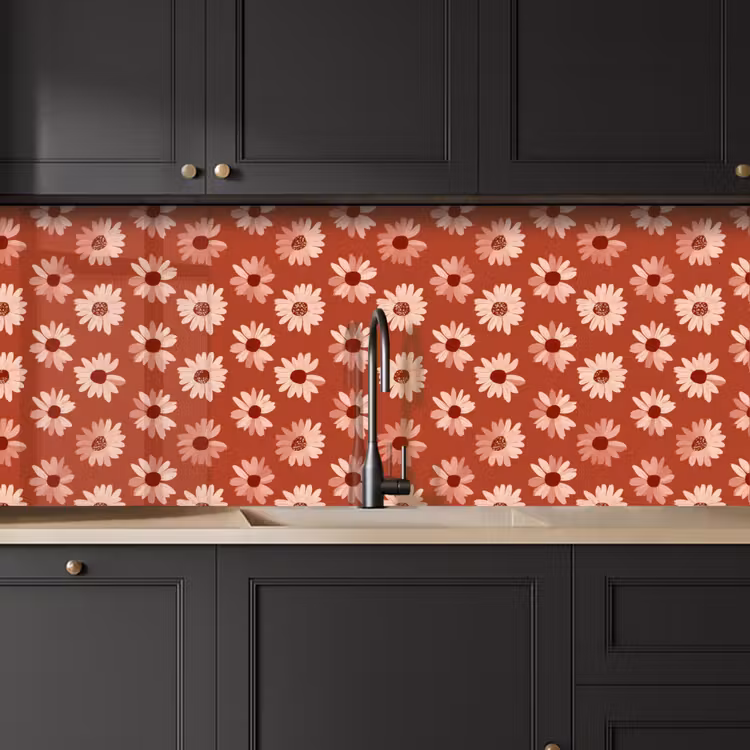 Keuken achterwand - Madelief - Retro - Terracotta — 6