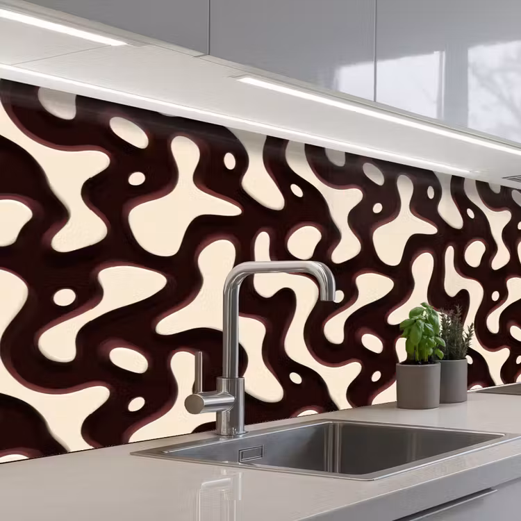 Keuken achterwand - Organisch - Krachtig - Bruin — 2