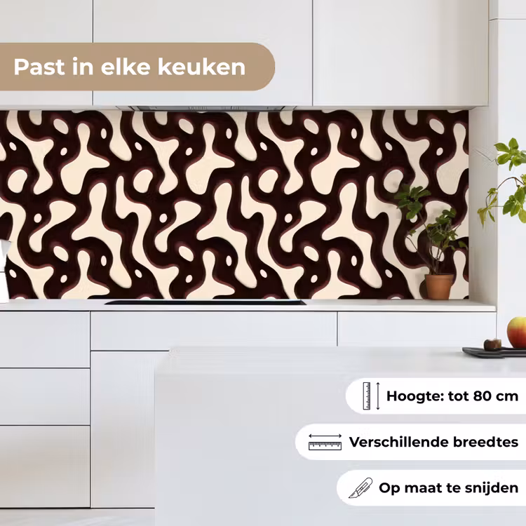 Keuken achterwand - Organisch - Krachtig - Bruin — 7