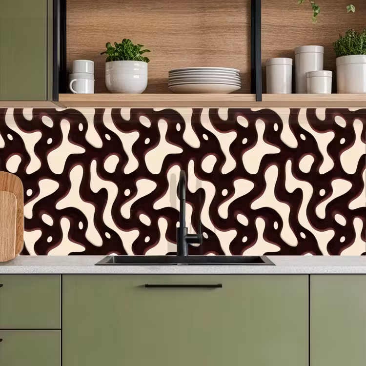 Keuken achterwand - Organisch - Krachtig - Bruin — 8