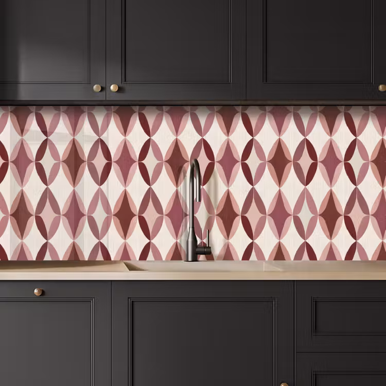 Keuken achterwand - Ovaal - Textuur - Roze — 6